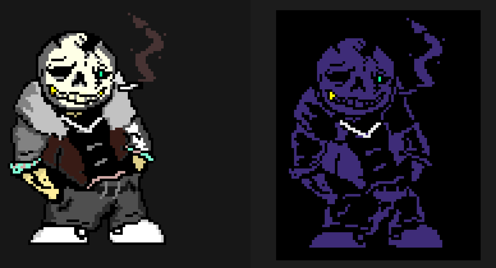 [5e42a6] war society sans (all body) update magic eye