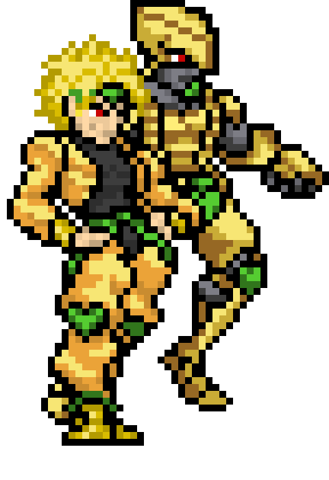 [4076f0] ZA WARUDO! TOKI TOMARE! -jumps up in the air- -DIO (cleetus)