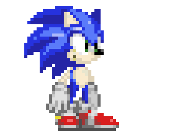 [10304b] Modern Sonic The Hedgehog - By AWESOMEMAN