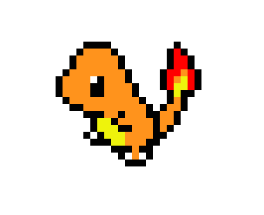 [ee9944] charmander pixel art 