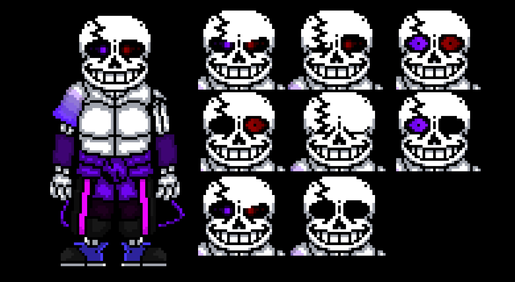[d677bc] Purple Sans Sprite sheet