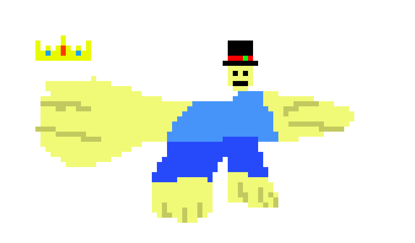 [9664c4] really fat guy with a crown