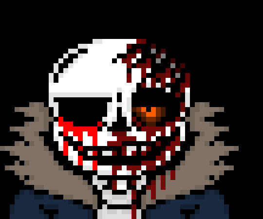 [57dac4] "whaaattt? whats wrong? i had to kill paps, so i thought why not just steal his eye and replace that shitty eye from before?"