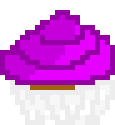 [9664c4] Purple Chocolate Cupcake
