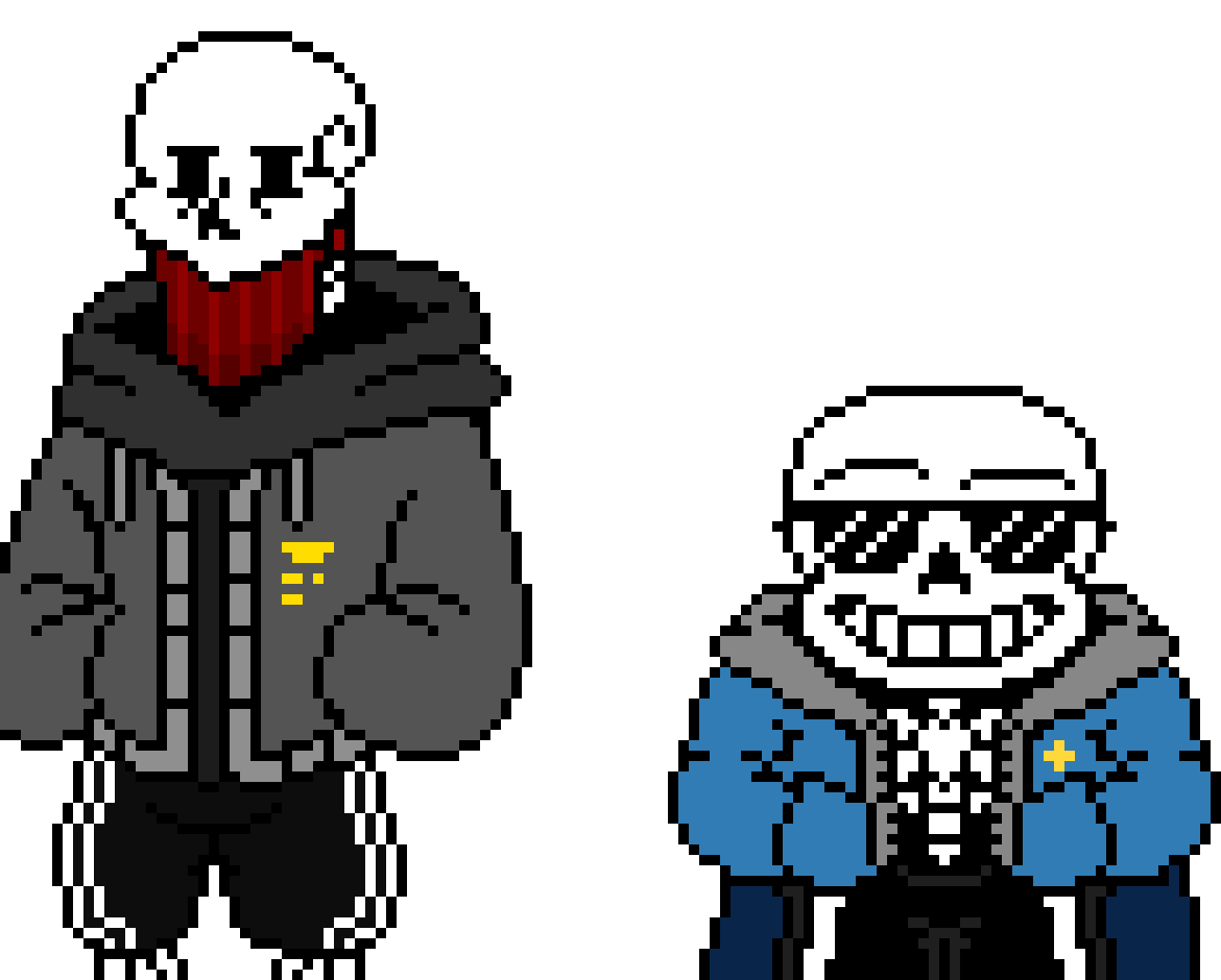 Papyrus: Sans should we allow our creator to tell them the AU yet? Sans: Nah bro. it's too early for that yet. we'll just wait and see what will happened. we still need to get our sprites fully done. and yes i'm talking about the overworld sprites.