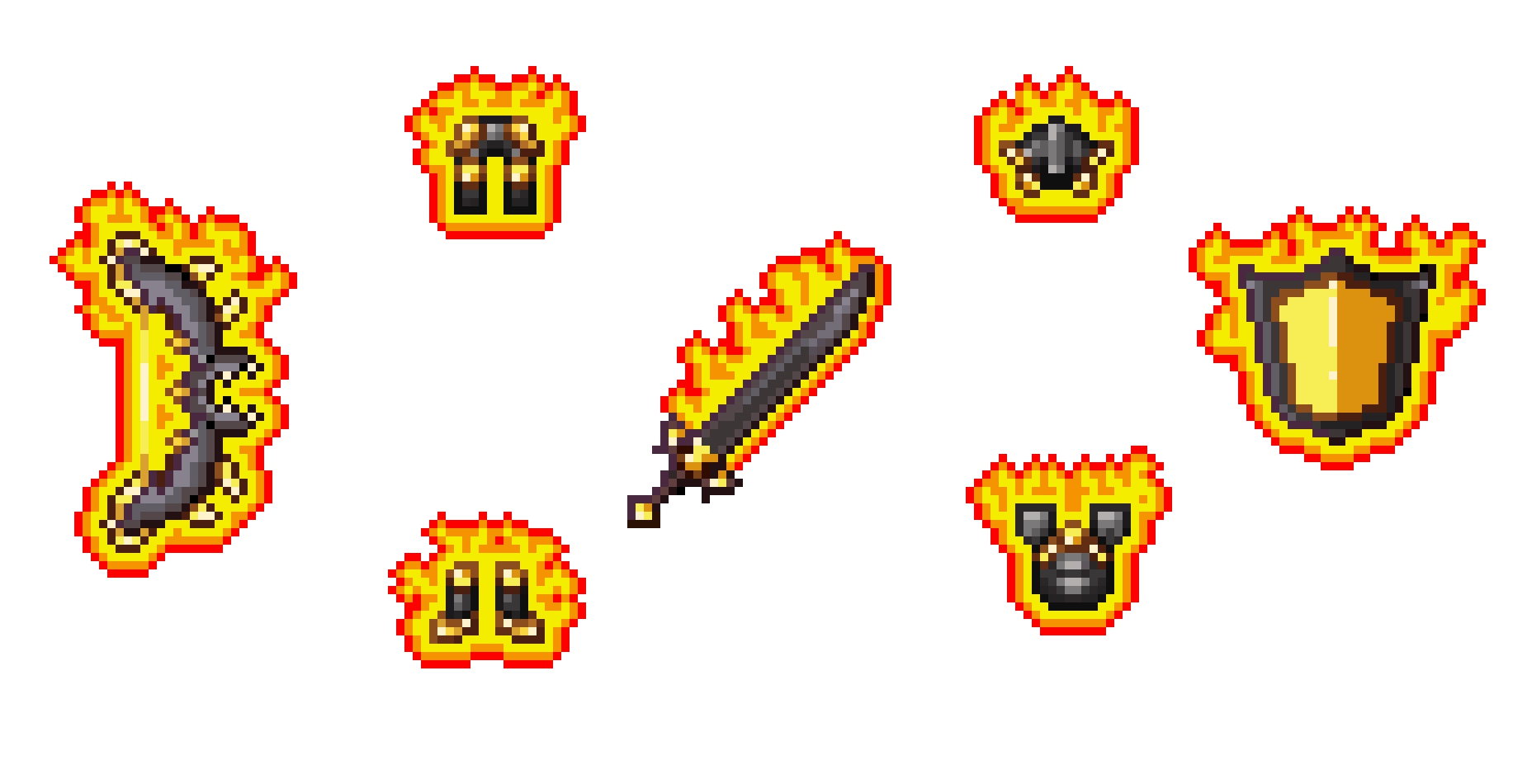 [76b8b5] Full Netherite Hellforge Set