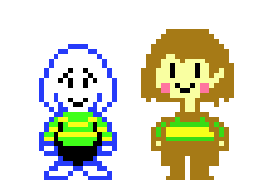 Chara and Asriel