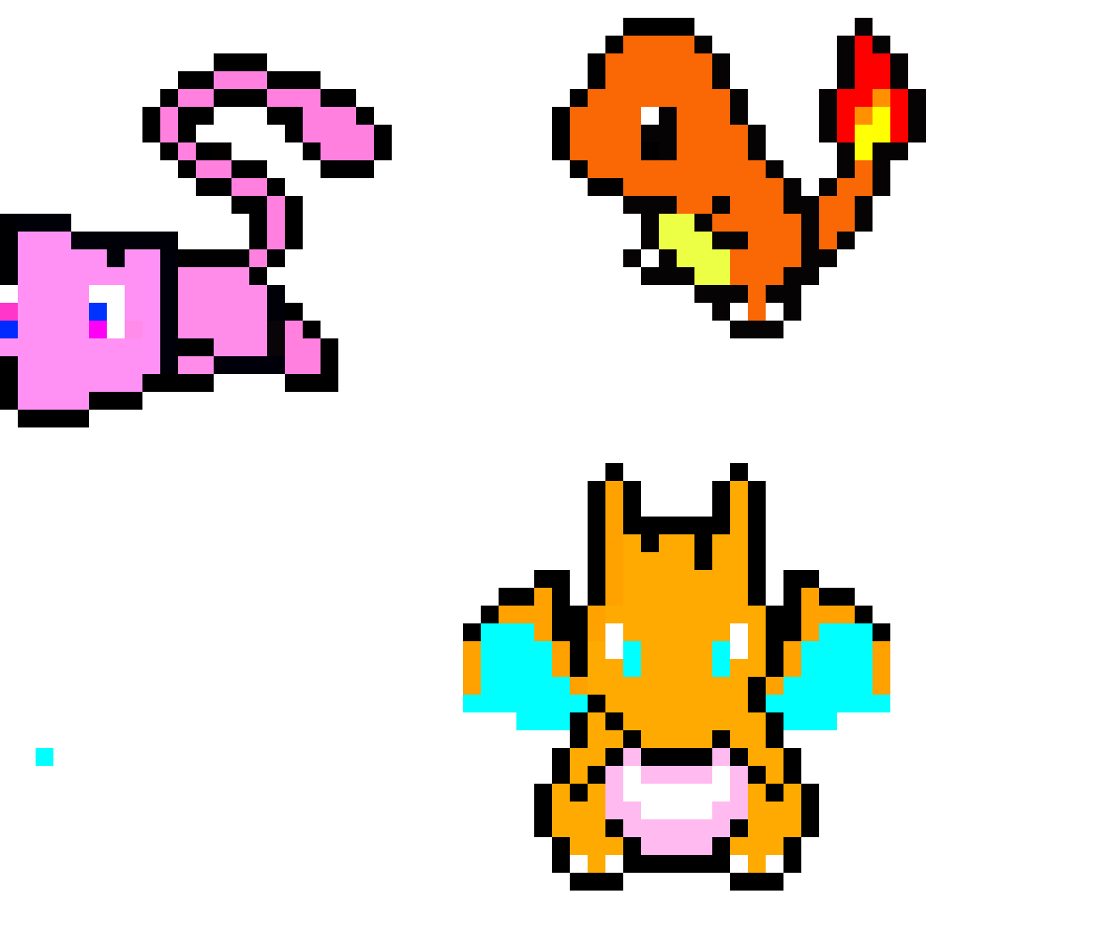 [987762] Mew and Charmander and Charizard