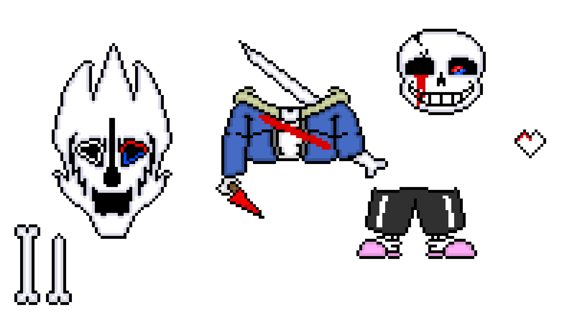 [f8d4e3] undertale: last breath my take phase 2 (atelophobia)-HHS