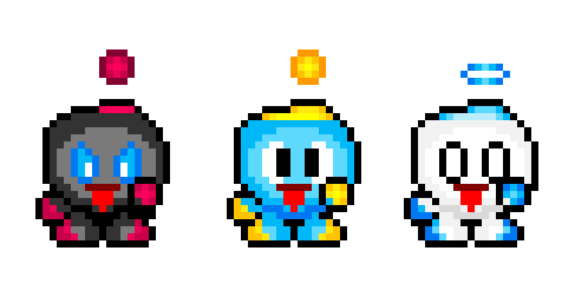 Sonic & Tails: Friendship Heart Havoc - Normal, Dark & Hero Chaos