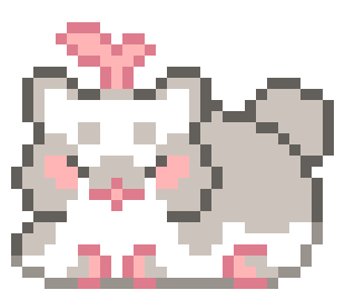 [ae024c] grey/white sprout cat