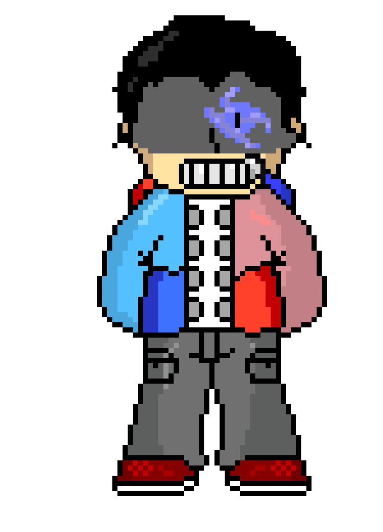 VargasTale Kenzo Vargas (ME!) V.4 (shaded and with glowing eye)
