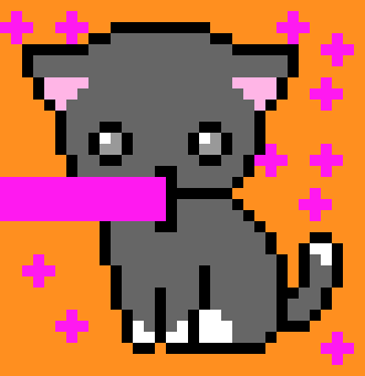 [e4f013] Pixel Cat