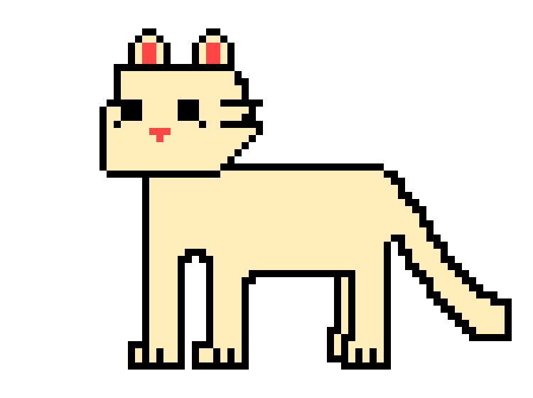 [f4b689] Cream Cat Sprite