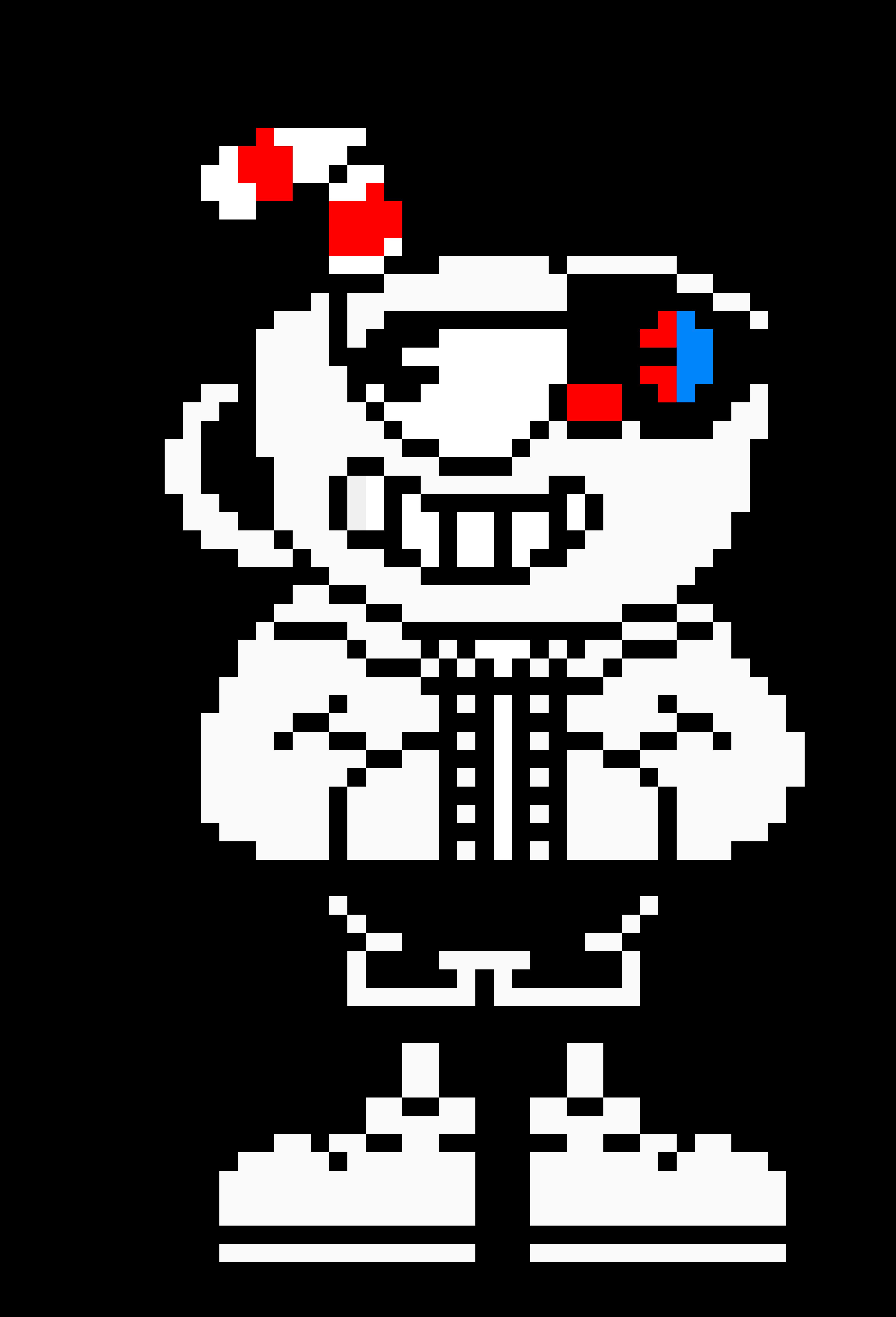 IndieTale (Cuphead Battle Sprite) remake by Underpixel and uncolored