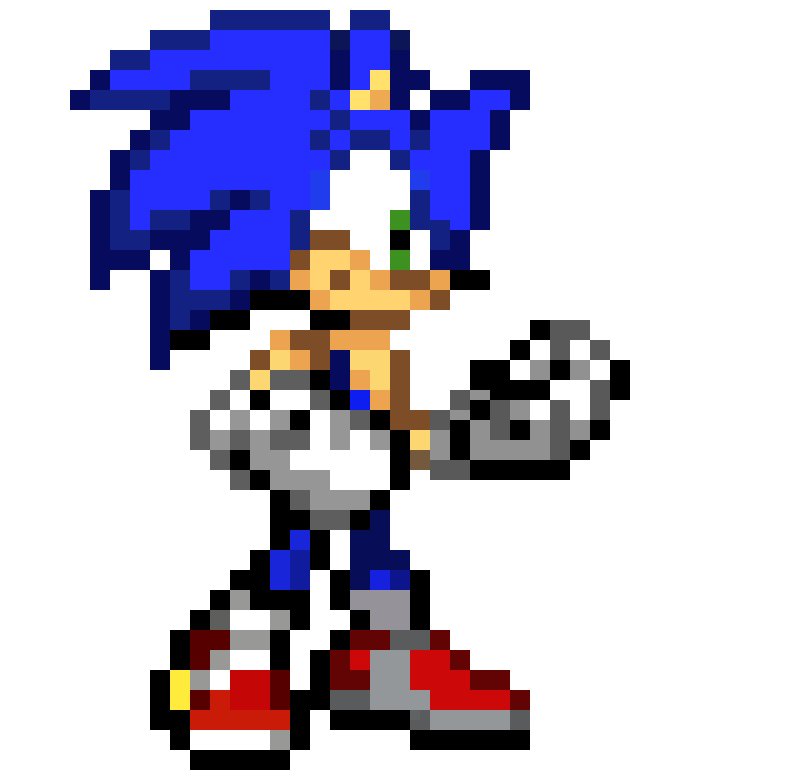 [707fa9] Sonic Battle Fan Idle sprite