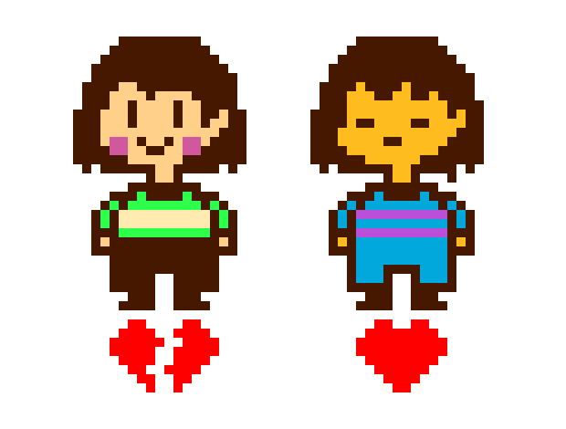 Chara and Frisk (Undertale)