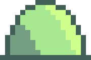 [aaac54] Slime Idle Frame 1 - Deadtale