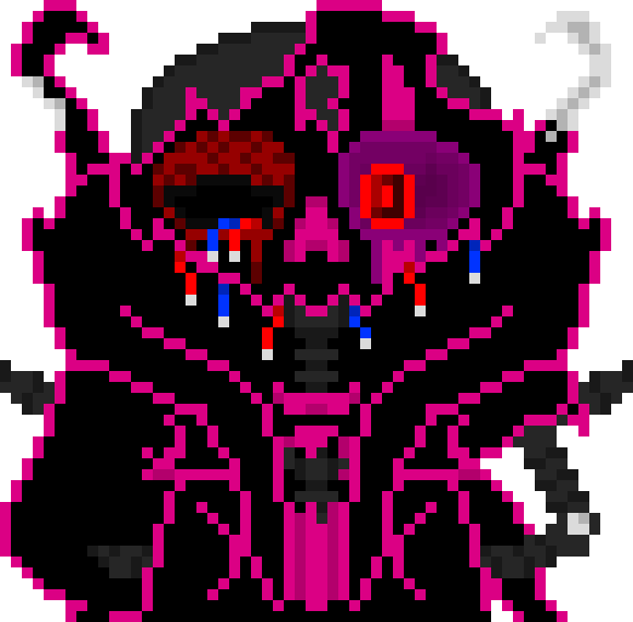 [56d547] (9999/10000)*the attack hits his arm**a static laugh*