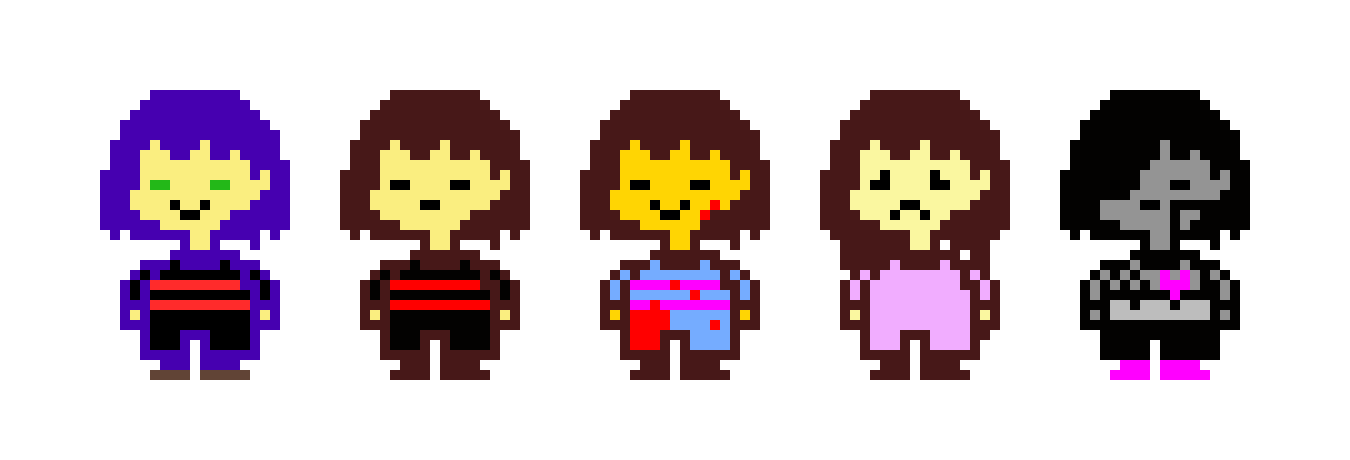Frisk Sprite Sheet #1