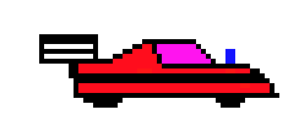 [64c0cc] pixel car