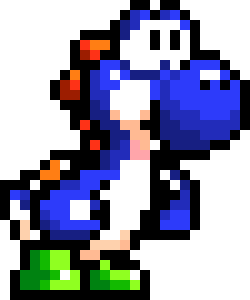 [020ac8] Royal Blue Yoshi
