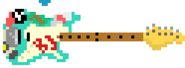 BJ Blue guitar