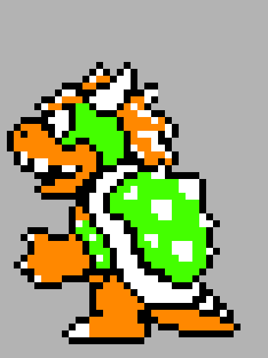 [9664c4] Bowser Pixel Art