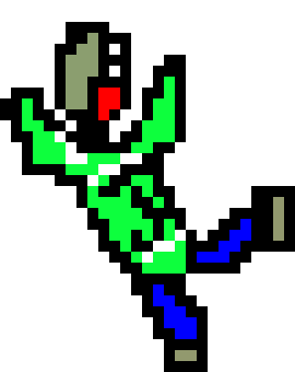 [9664c4] Julian the human gets hit