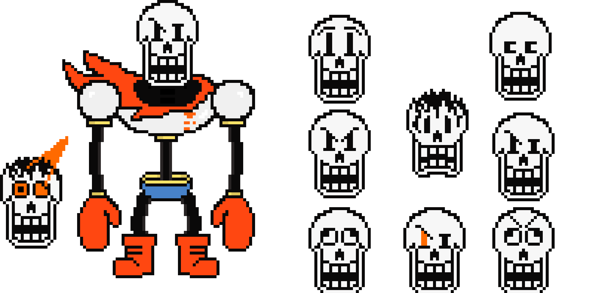 [af4498] Undertale Papyrus 2.0 (Canon Edition with Expressions) [King Squid Edit]