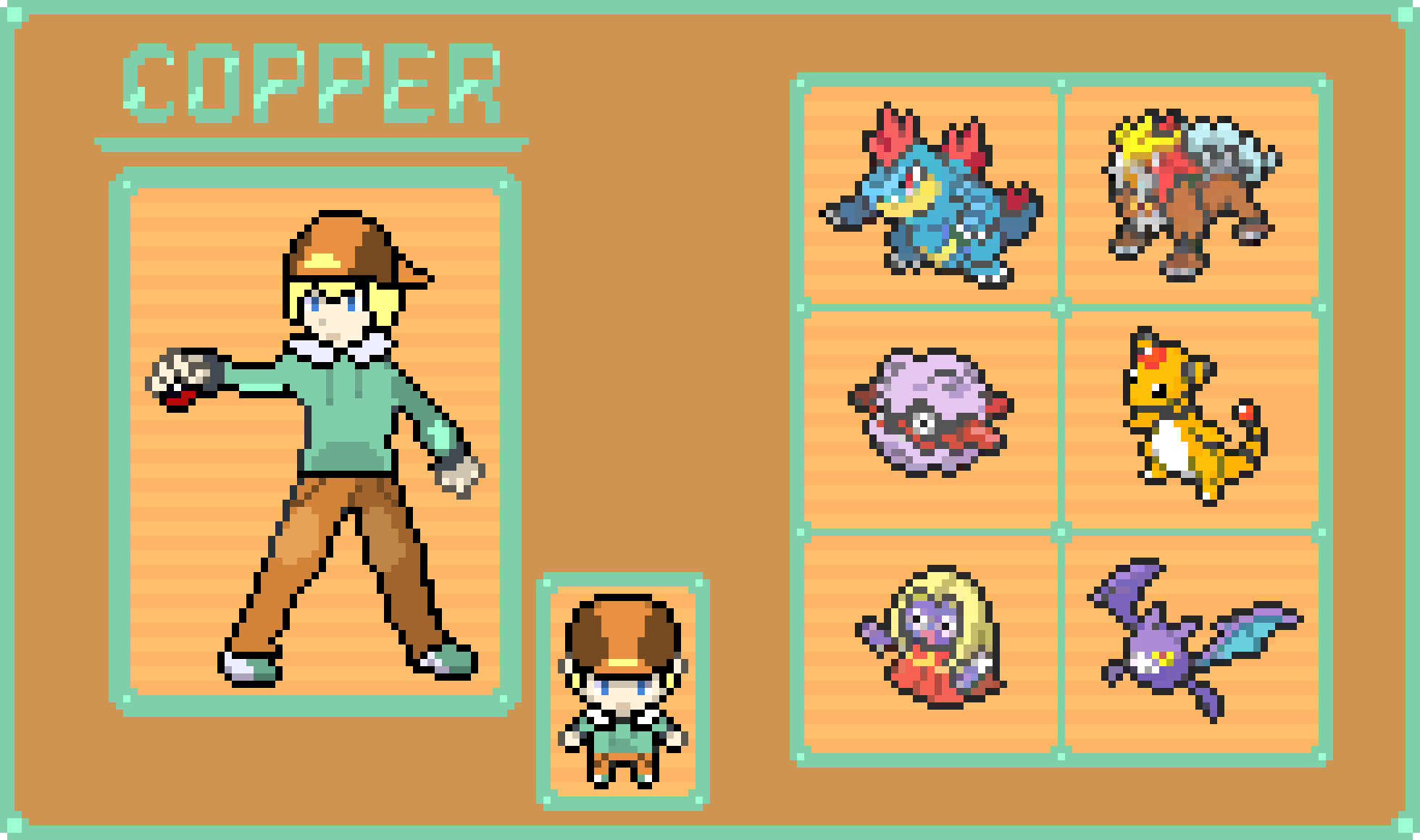 [f91d95] pokemon copper sprite + team final