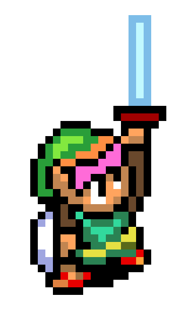 [7afeeb] Pixelated Link sprites