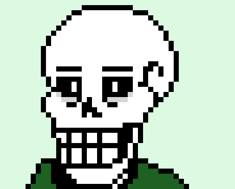 when remaking my version of sans i realised i haven't done papyrus and that i said i was too lazy to remake him so i replaced him with my version of papyrus because i like papyrus.