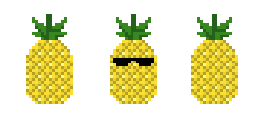 Ananas - Pixel Art