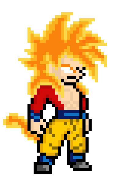 [f868dd] Goku SSJ 4 God burn