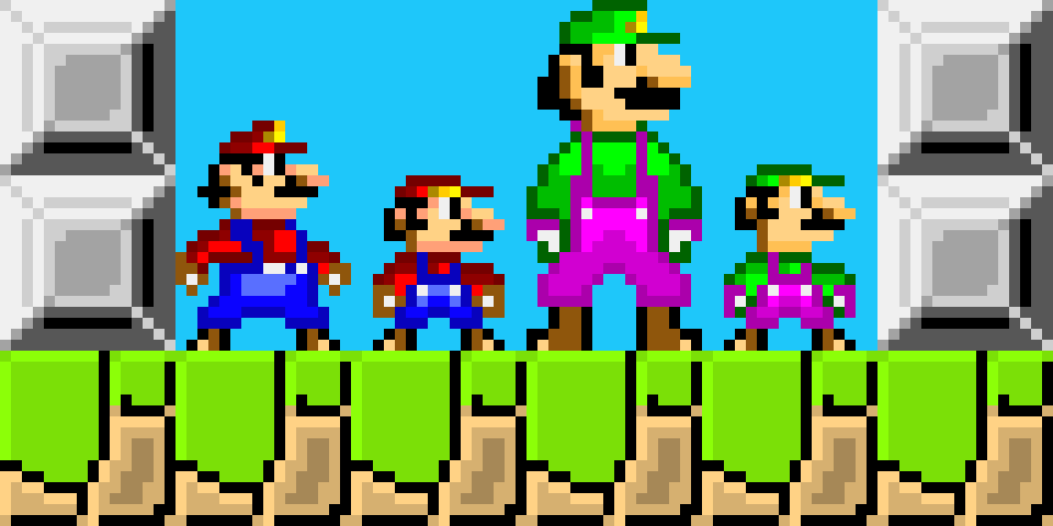 [9664c4] Super Mario Bros. World Mario and Luigi