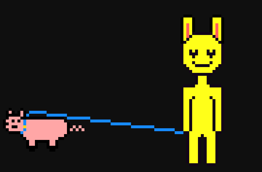 [59f4ec] Jerry walking his pig