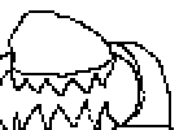[53a360] Outline beast bites the sans undyne and the goose and xavier *