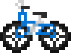 [9664c4] Blue Bicycle