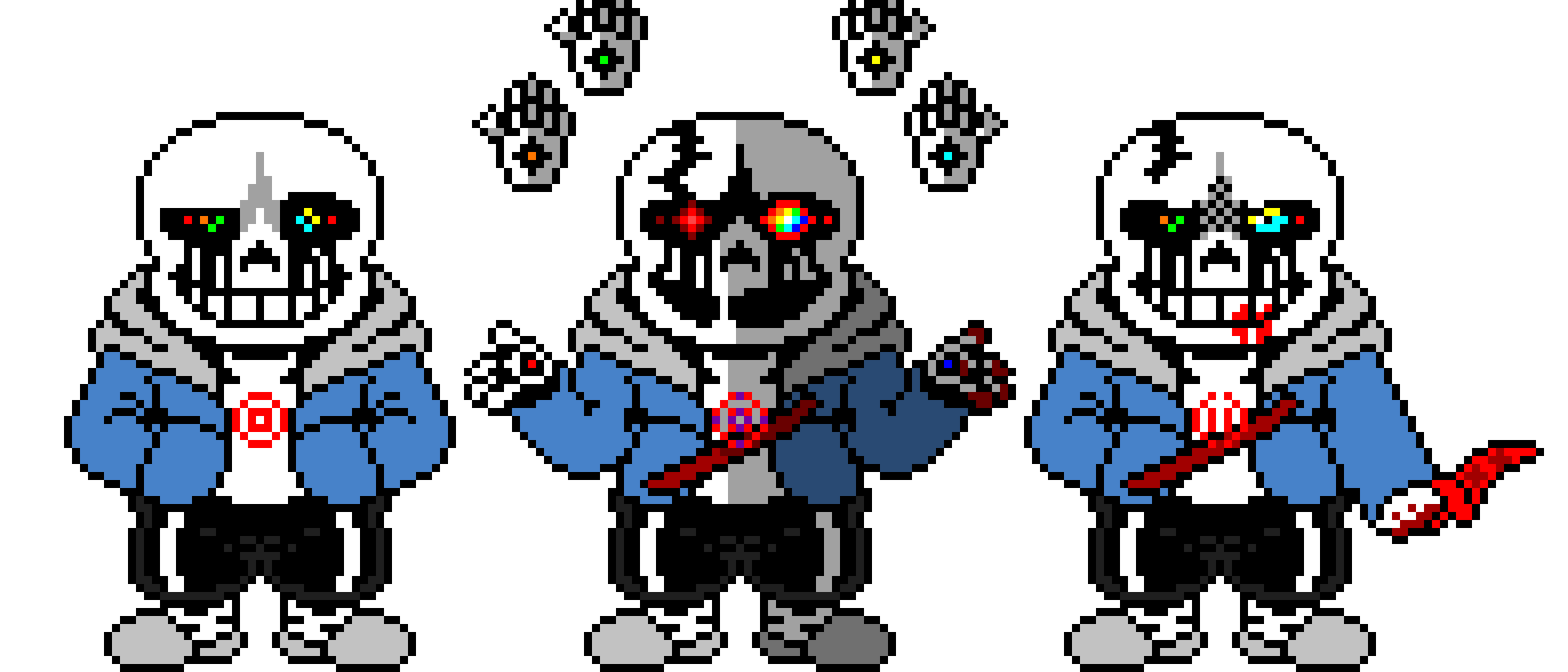 Killertale last breath hardmode Sans The Skeleton Battle Sprite V3