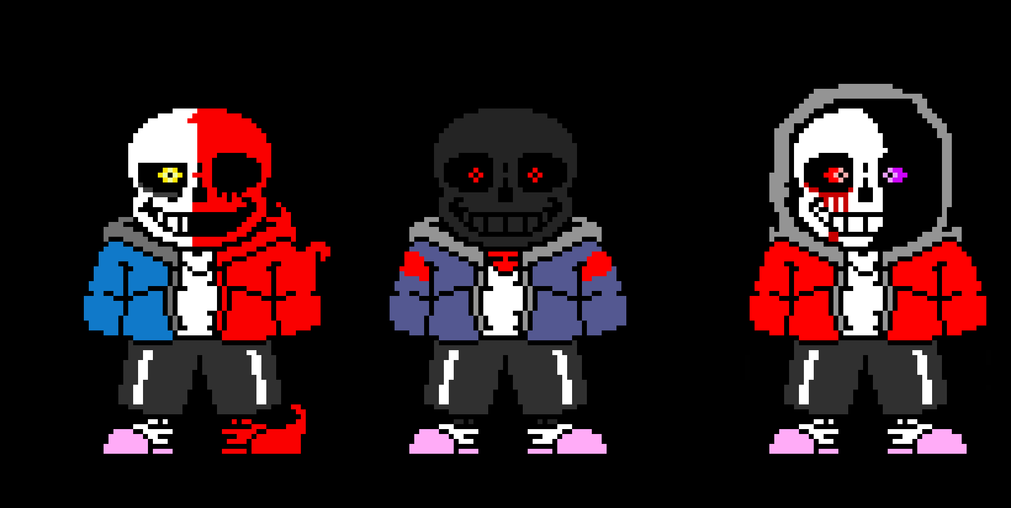 extinction time trio remastered sprites-hhs