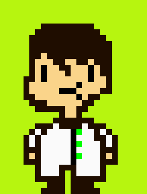 [9664c4] paulo in unterhalb (lab coat green buttons)