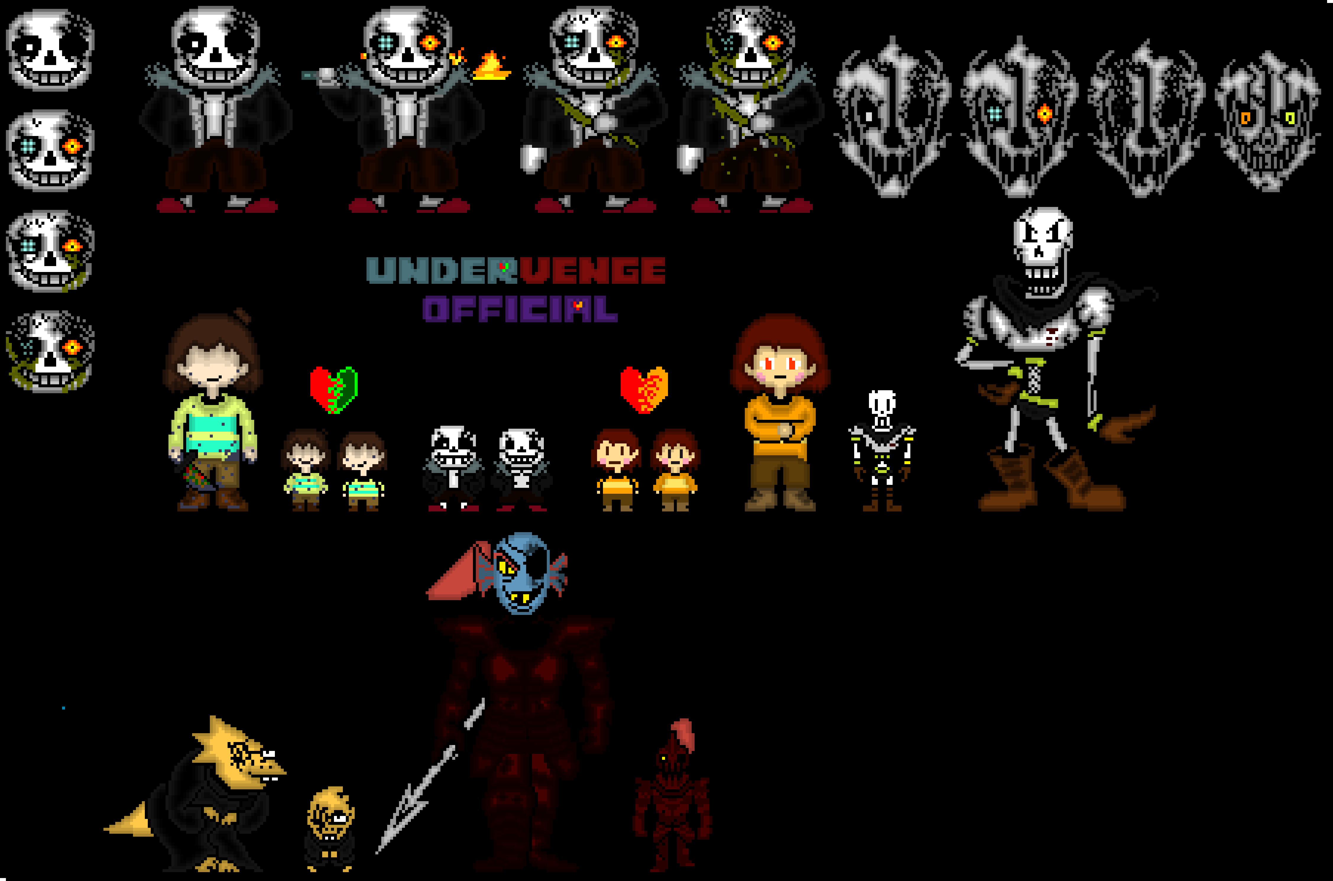 [92d336] UNDERVENGE Sprite Sheet 1 Updated (This is getting Tiring))