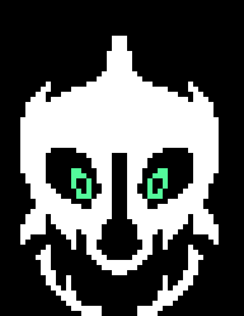 [df4002] [A gaster blaster appears while all the missiles start firing]
