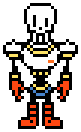 [c23a9e] Undertale Papyrus Overworld Sprite (Without Cape/Scarf)