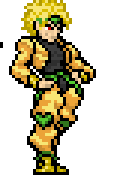 [4076f0] -walks to the blonde anime boys lolololol- what is this...affair of running away from the....dog...cat..thing... -DIO (cleetus)