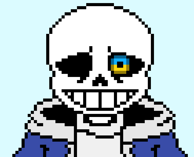 [b9de0d] *uses blue magic to protect papyrus* - Sans.