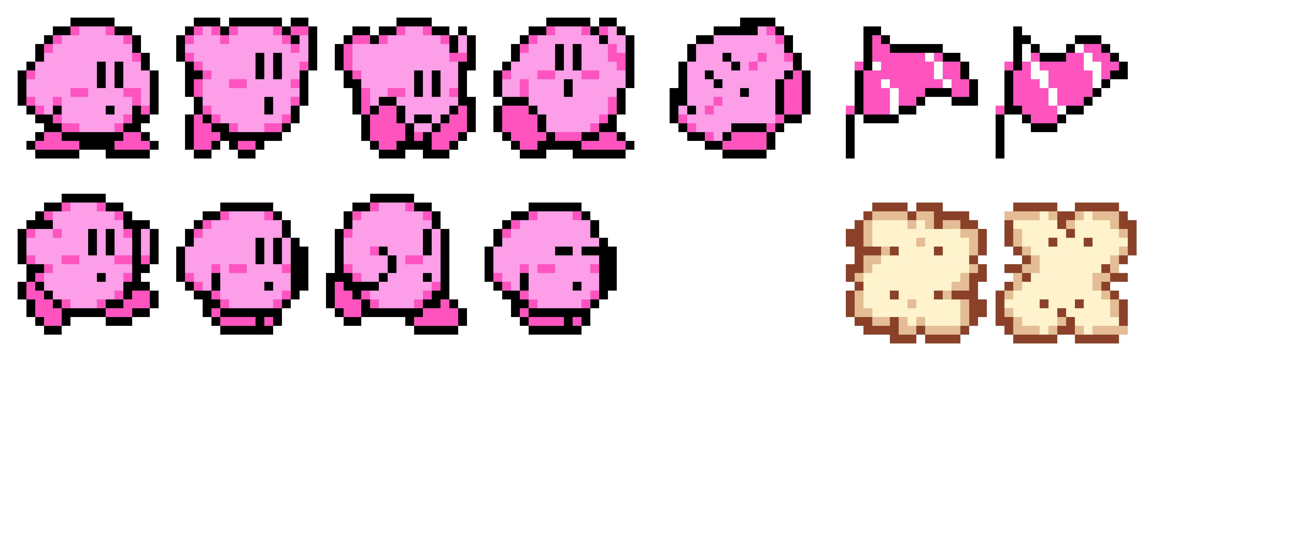 Kirby Sprites Main sheet