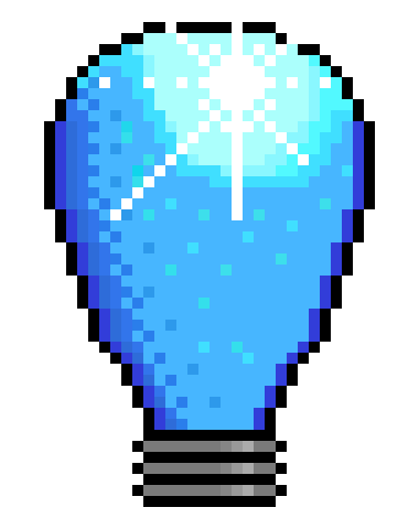 Blue Light Bulb