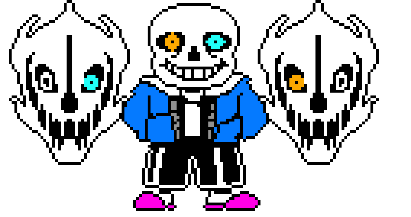 Sans With Gaster Blasters Sprite (Hard Mode!)